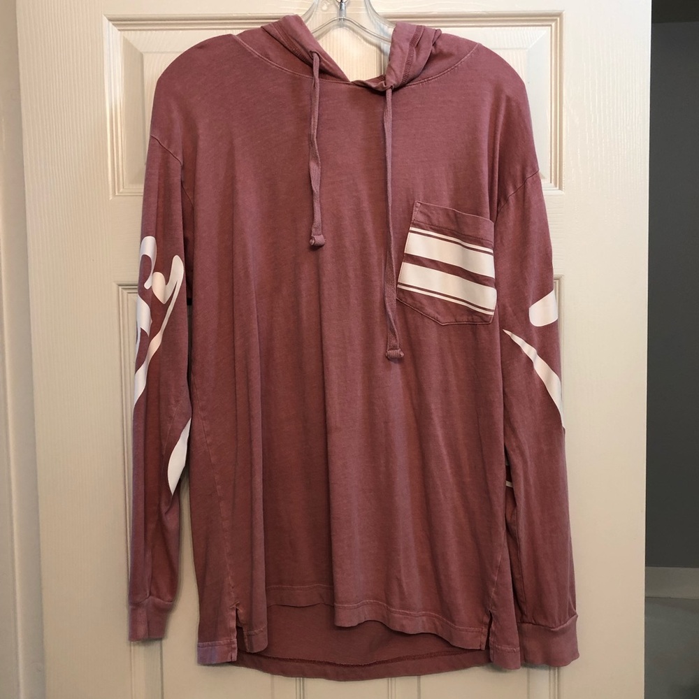 Victoria Secret hooded long sleeve shirt
